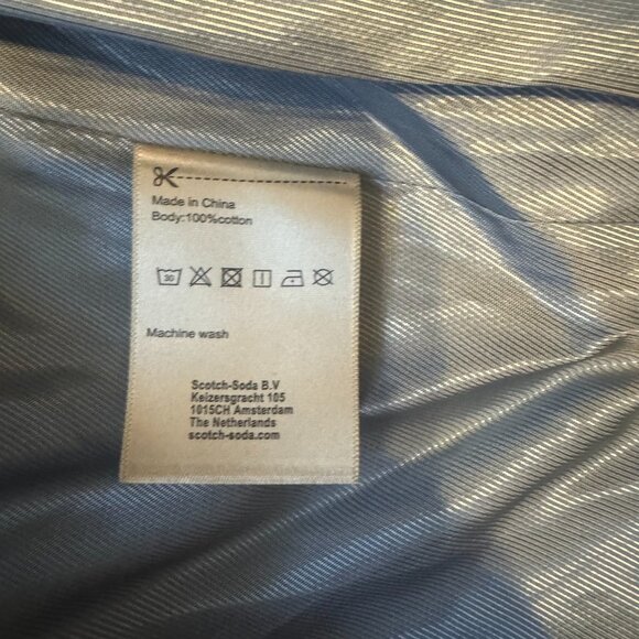 NWT Scotch & Soda Lightweight Check Overshirt Shacket – RRP $390 – Size M - Picture 12 of 13